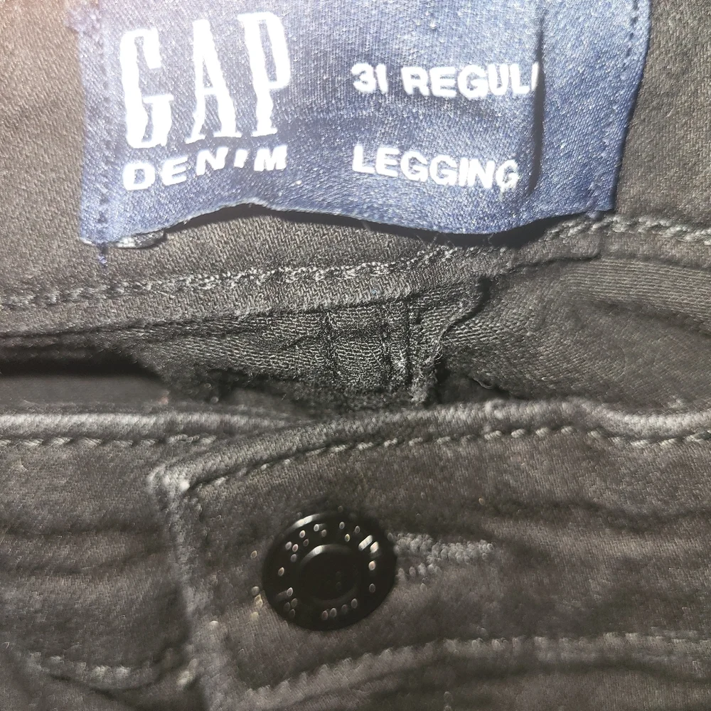 Gap Denim Leggings Black sz 31R